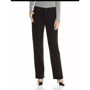 NEW w/TAGS Lee Women's Relaxed Fit Straight Leg Stretch Jeans - Black - Size‎ 6S